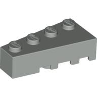 Lego kostka (kostička) 4x2 klín levý, světle šedá (4160344)